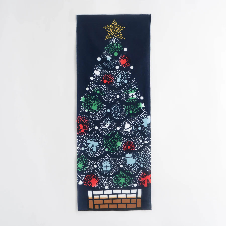 てぬぐい イルミネーション 紺