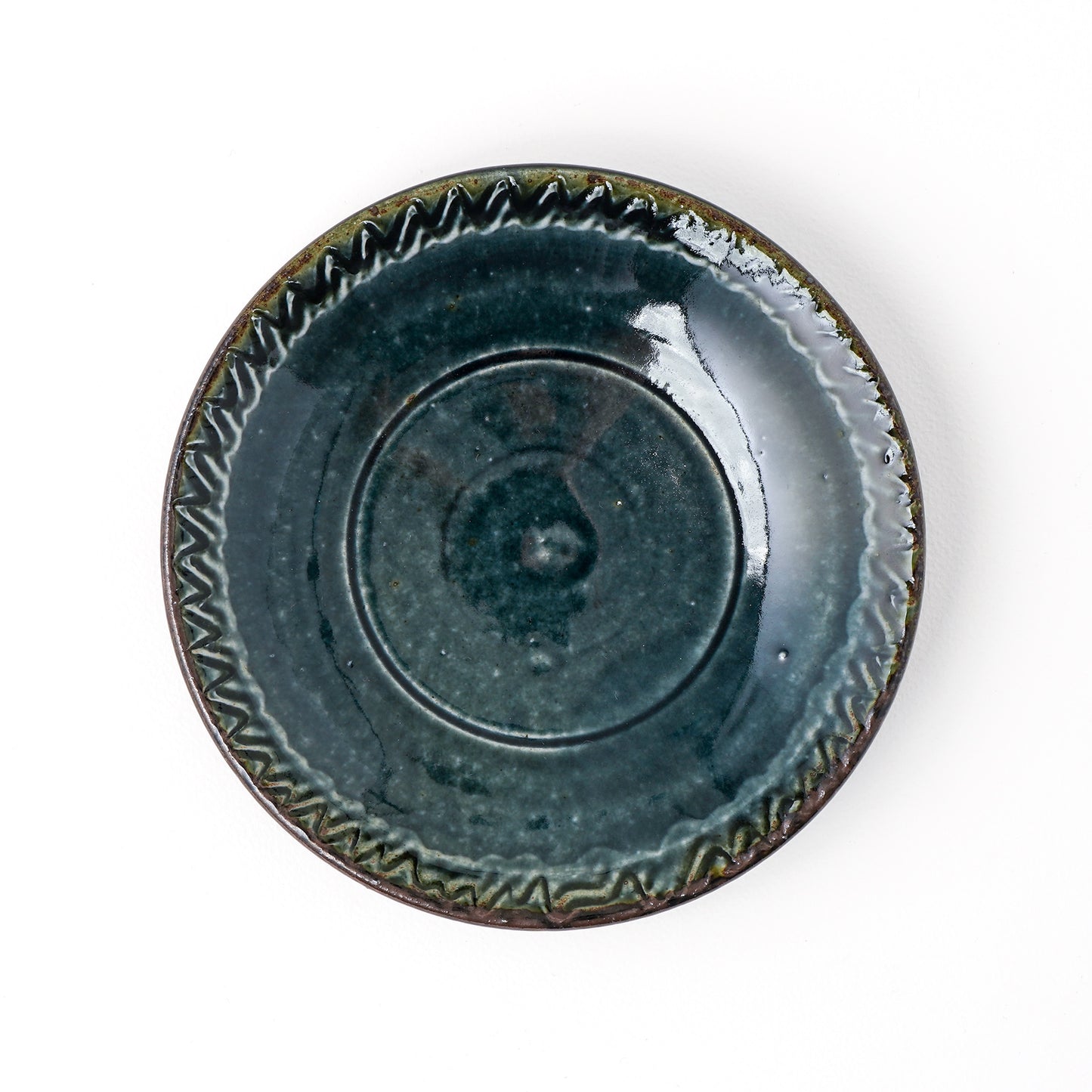 皿 4寸(約12cm) ふち有 E