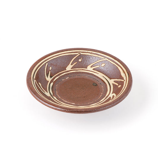 皿 5寸 一枚 茶 D