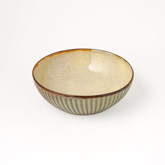 鉢 5寸(約15cm) キビ白 B