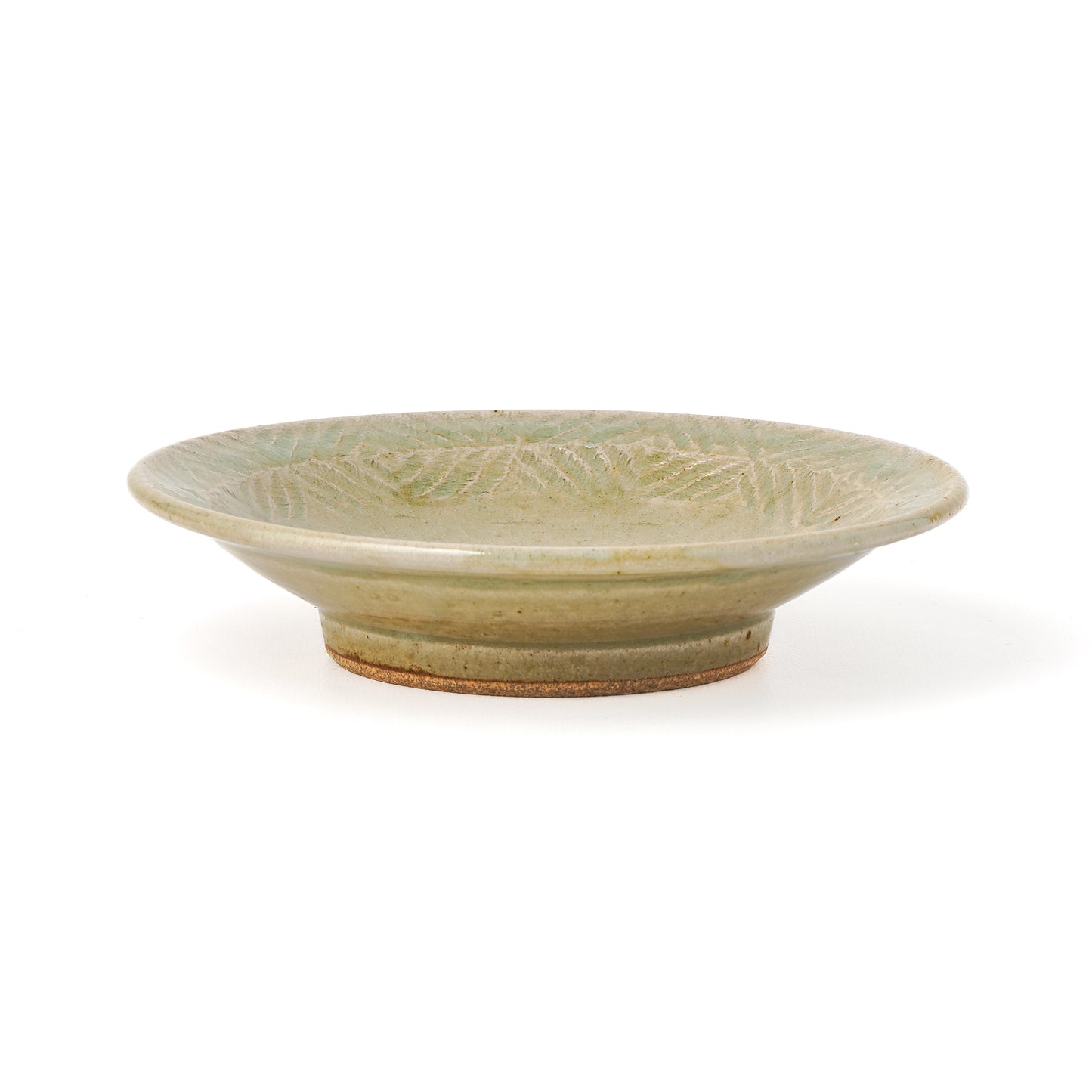 平皿 6寸(約18cm) 縁付 縄紋 灰 A