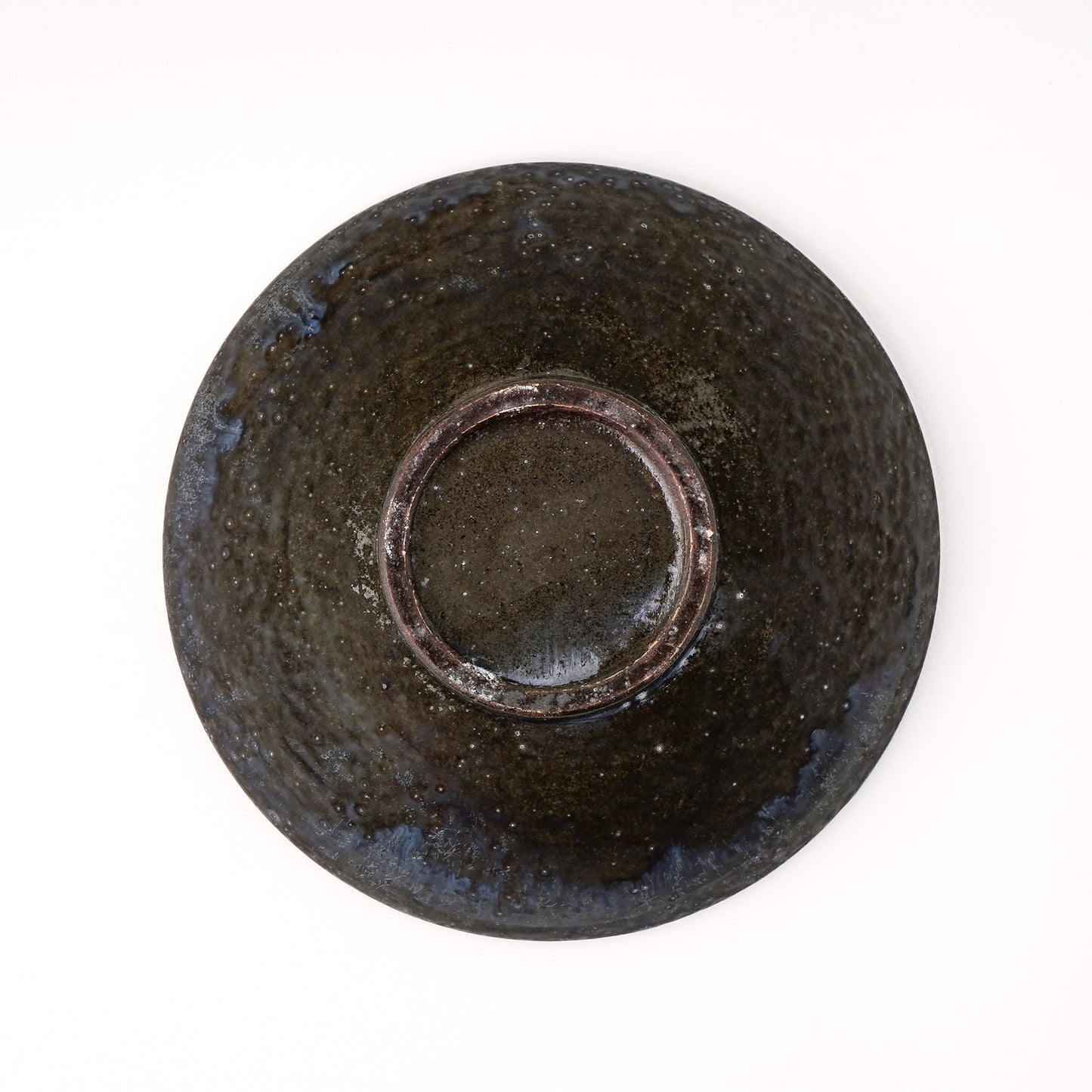 鉢 6寸(約18cm) 艶消し 青 A