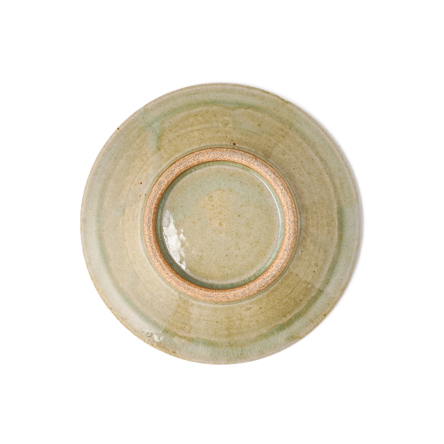 平皿 6寸(約18cm) 縁付 縄紋 灰 A