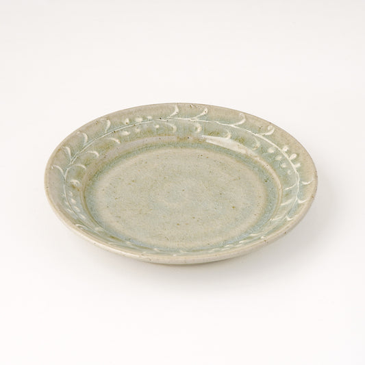 平皿 6寸(約18cm) イッチン 半磁器 B