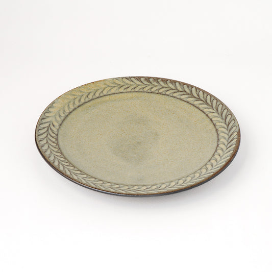 平皿 6寸(約18cm) 葉柄 B