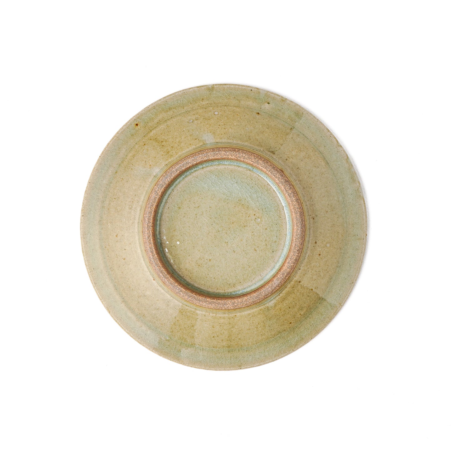 平皿 6寸(約18cm) 縁付 縄紋 灰 B