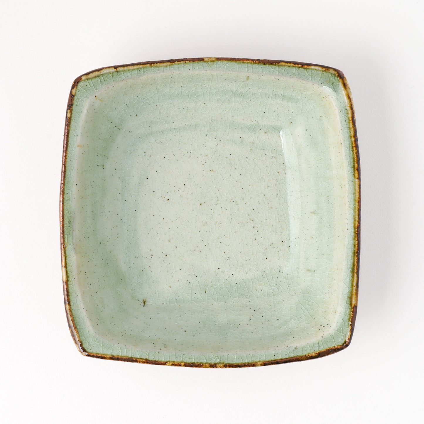 角鉢 6寸(約18cm×約18cm) 白掛 B