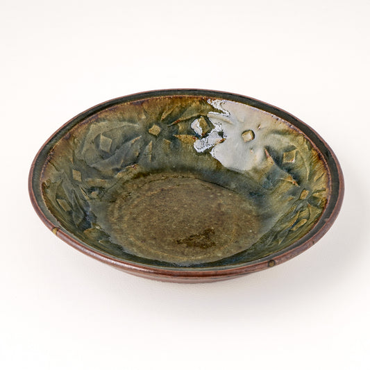 丸鉢 6寸(約18cm) 押紋 呉須 C