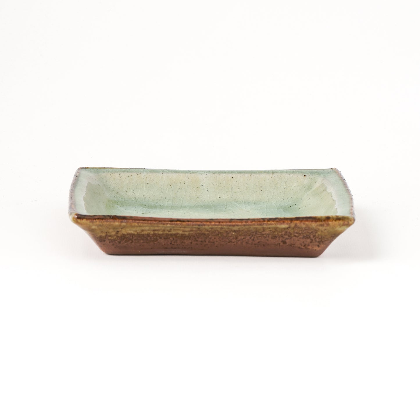 角皿 5寸(約15cm×約15cm) 白掛 A