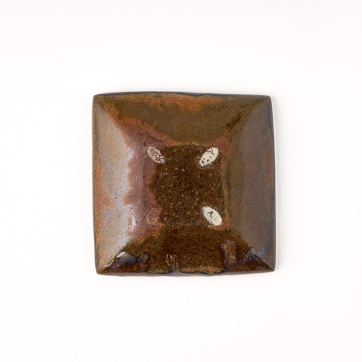 正角皿 小(約10.5cm×約10.5cm) 飴緑 A