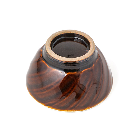 飯碗 大(約12cm) 刷毛目 飴 B