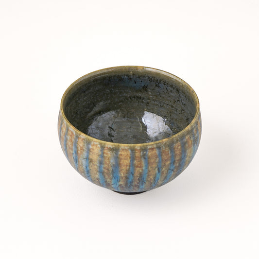 汲み出し(湯呑み) 約220ml 艶消し 青 C