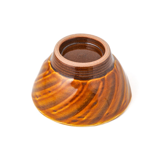 飯碗 大(約12cm) 刷毛目 薄飴 D