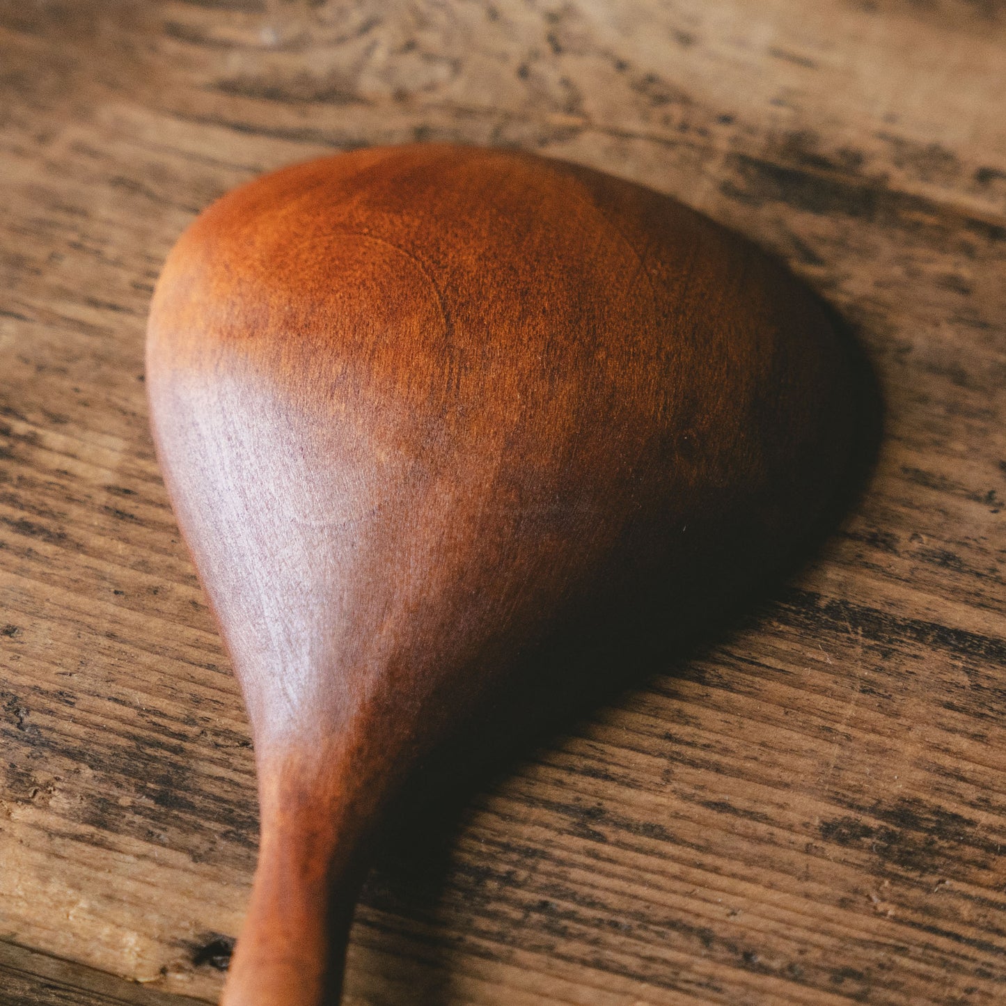 煮豆スプーン 穴なし 全長 約18.5cm × 幅 約6.5cm