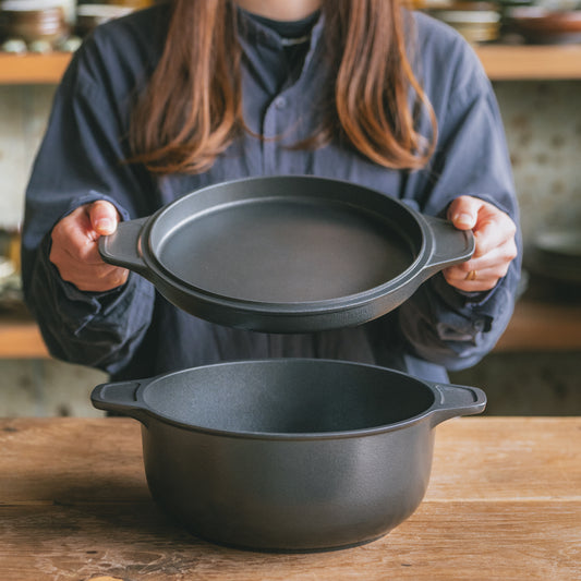 味わい鍋 両手 22cm (3.2ℓ / 4合) 無水調理