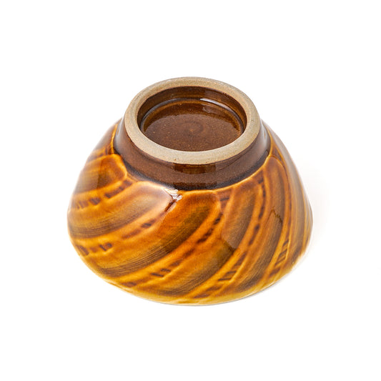 飯碗 大(約12cm) 刷毛目 薄飴 E