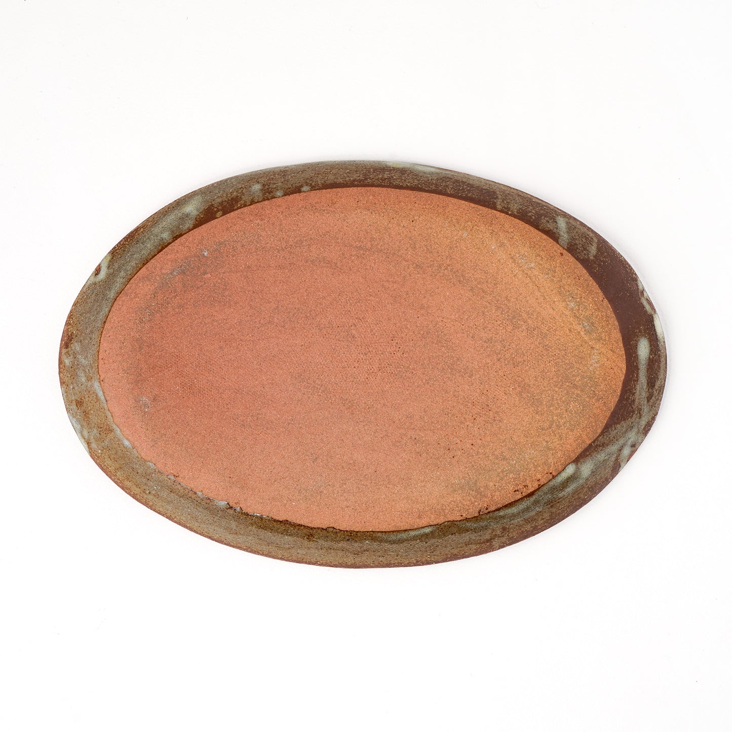 オーバルプレート 約17cm×約24cm 葉柄 I