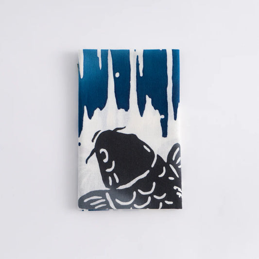 てぬぐい 鯉の滝登り