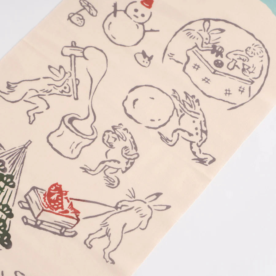 てぬぐい 冬じたく