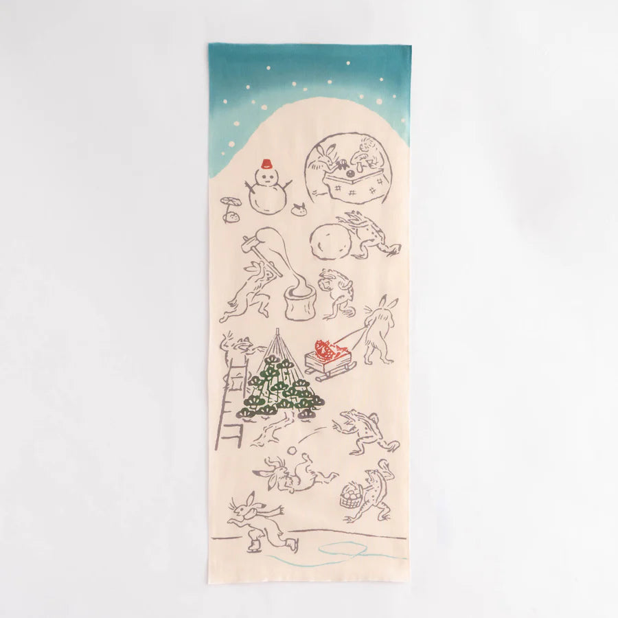 てぬぐい 冬じたく