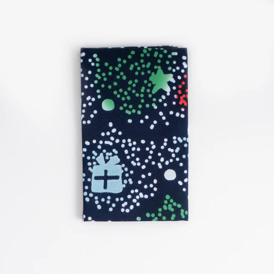 てぬぐい イルミネーション 紺