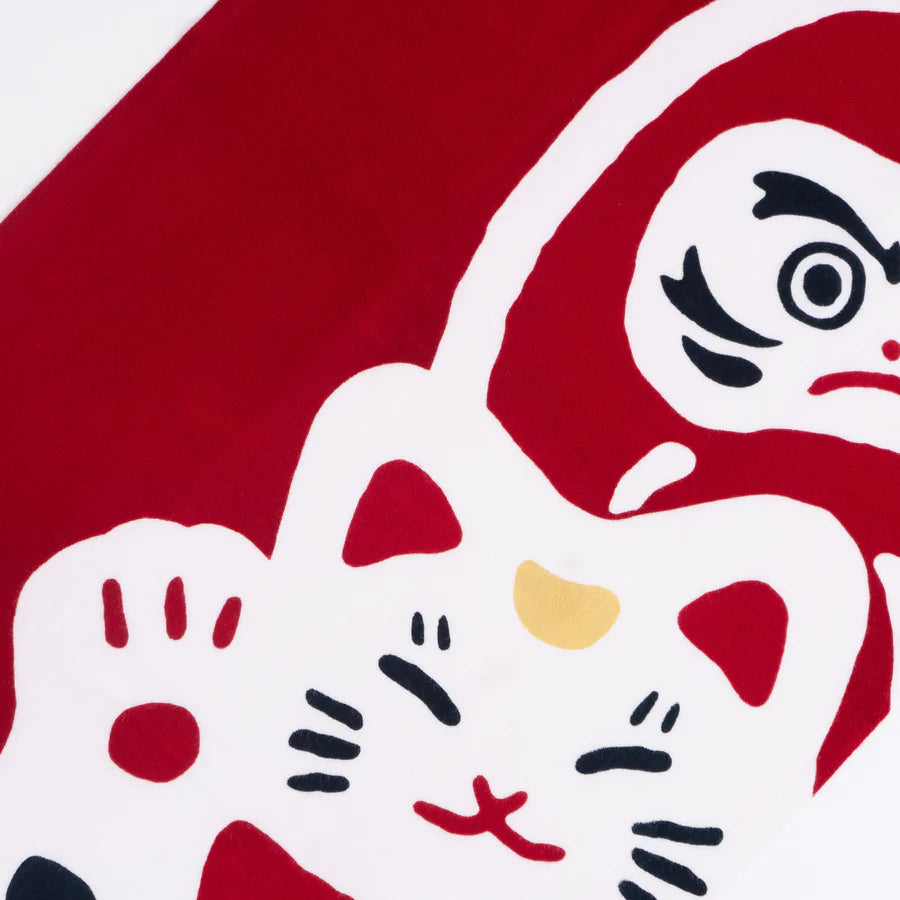 てぬぐい 見守り招き福