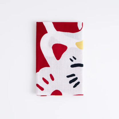 てぬぐい 見守り招き福