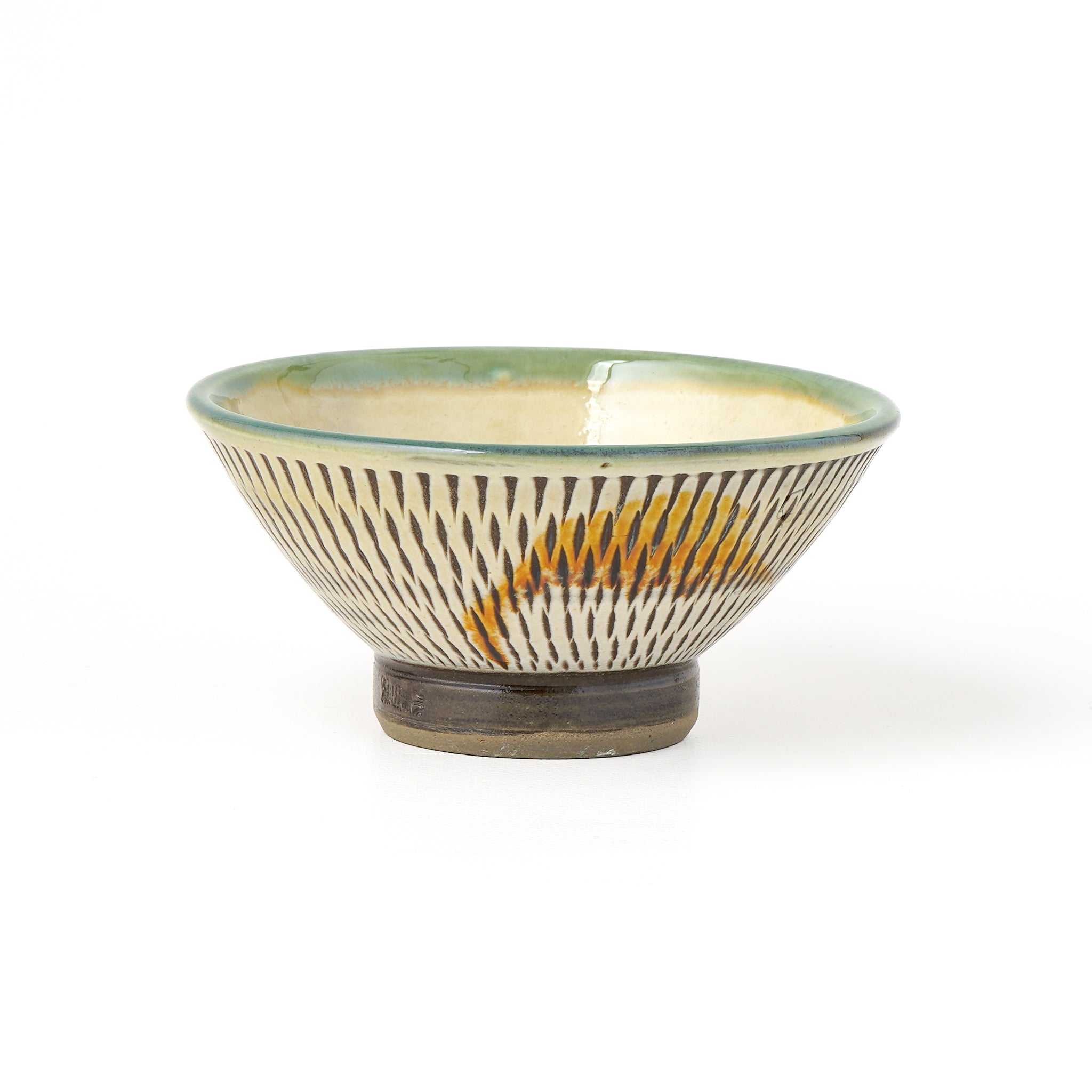 小鹿田焼 柳瀬元寿窯 飯碗 4寸 O – mono+iku 育む、暮らしの道具店