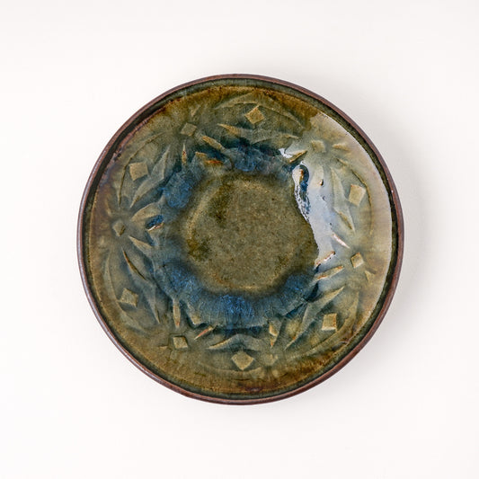 丸鉢 5.5寸(約16.5cm) 押紋 呉須 B