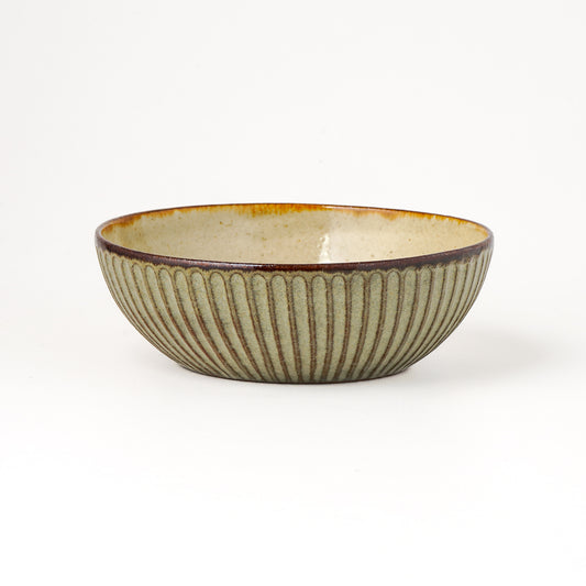 鉢 5寸(約15cm) キビ白 A