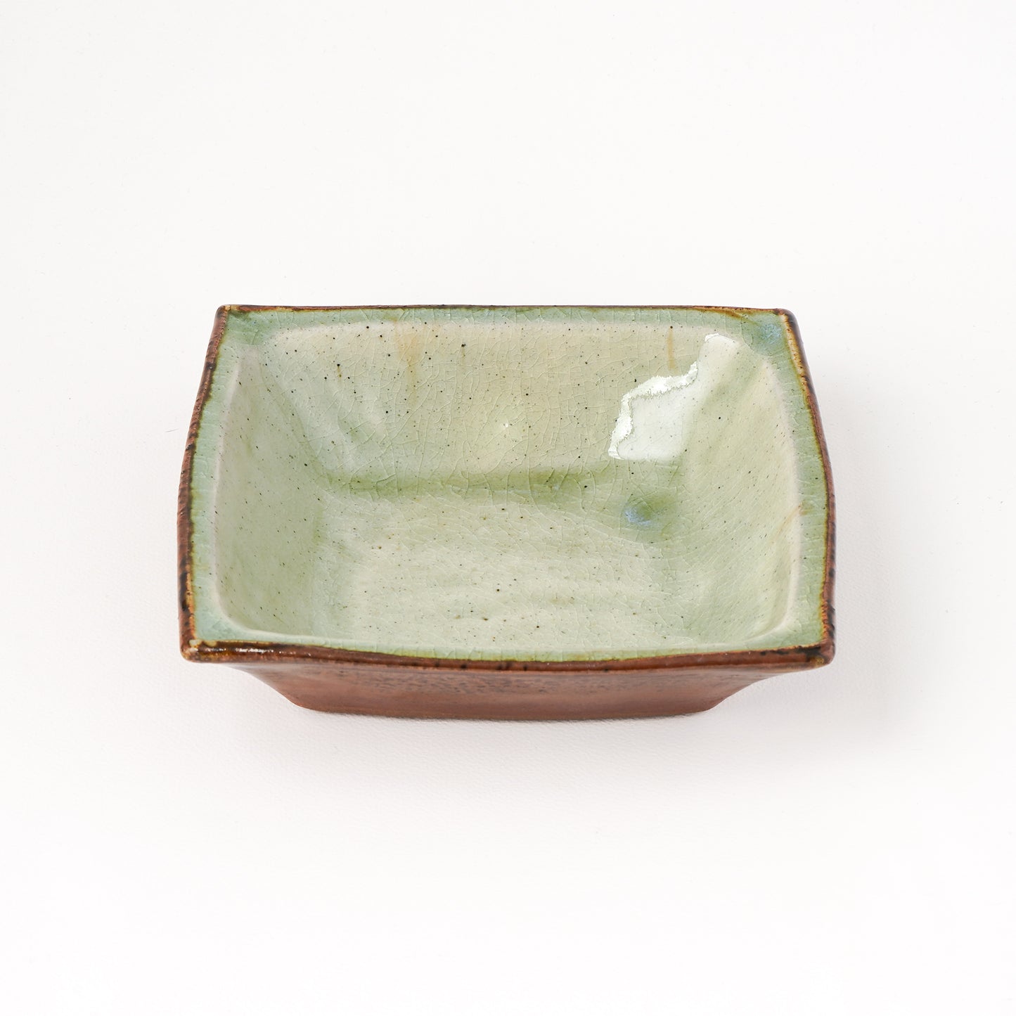角鉢 5寸(約15cm×約15cm) 白掛 A
