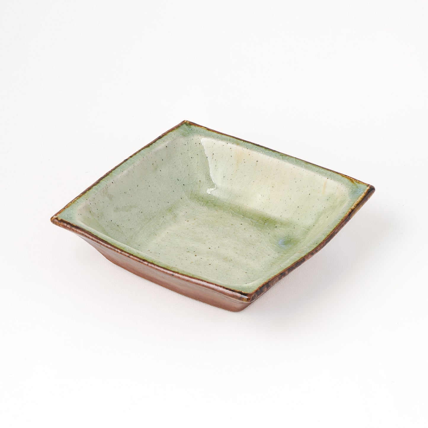 角鉢 5寸(約15cm×約15cm) 白掛 A