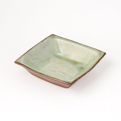 角鉢 5寸(約15cm×約15cm) 白掛 A