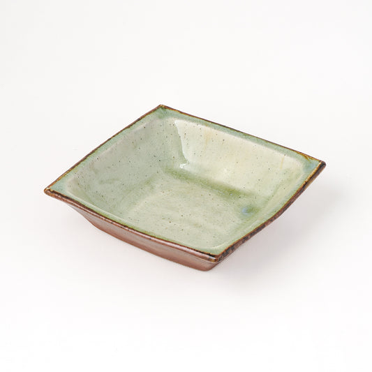 角鉢 5寸(約15cm×約15cm) 白掛 A