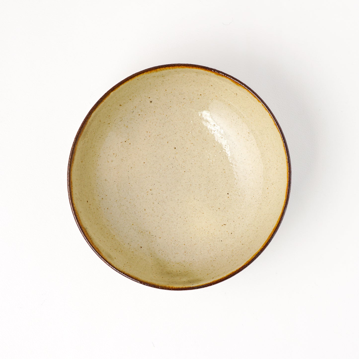 鉢 5寸(約15cm) キビ白 A