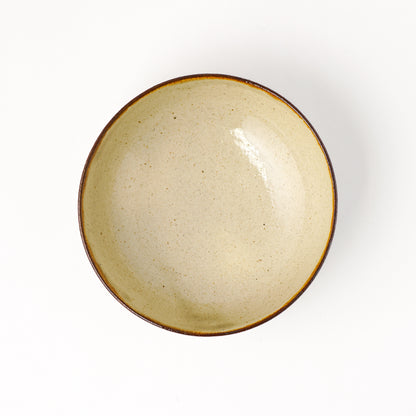 鉢 5寸(約15cm) キビ白 A