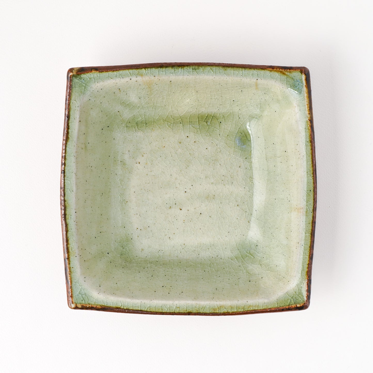 角鉢 5寸(約15cm×約15cm) 白掛 A