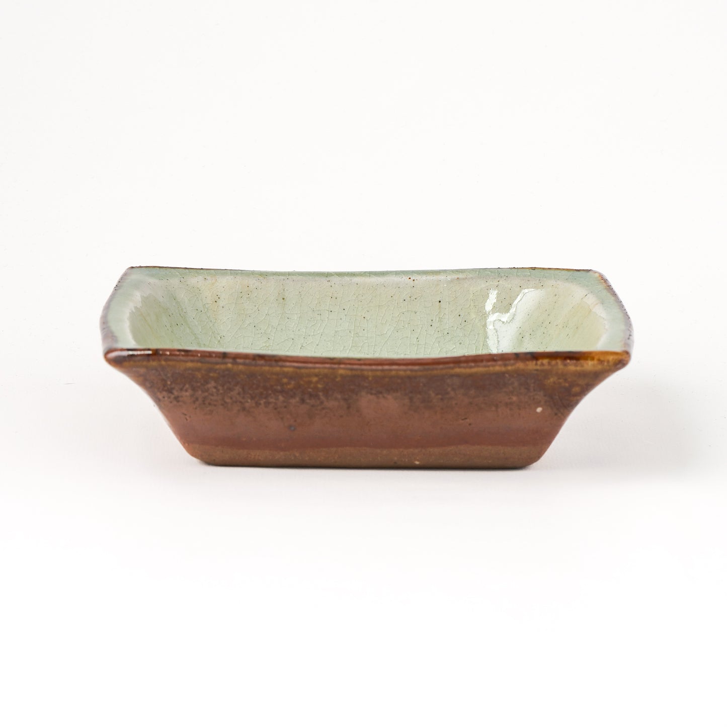 角鉢 5寸(約15cm×約15cm) 白掛 B