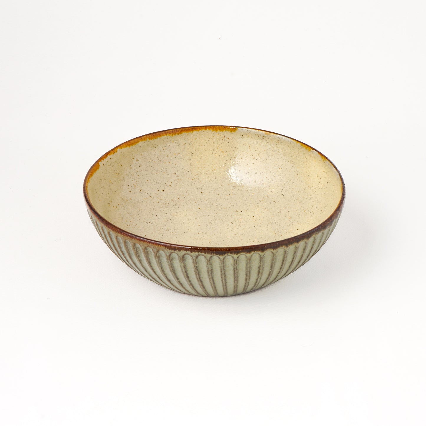 鉢 5寸(約15cm) キビ白 B