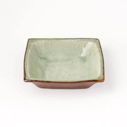角鉢 5寸(約15cm×約15cm) 白掛 B