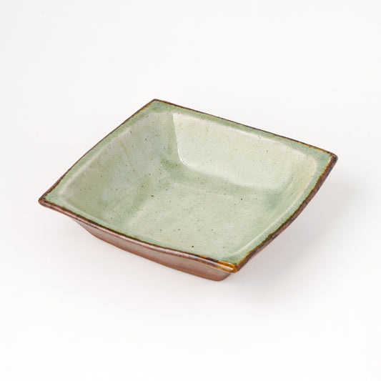 角鉢 5寸(約15cm×約15cm) 白掛 B