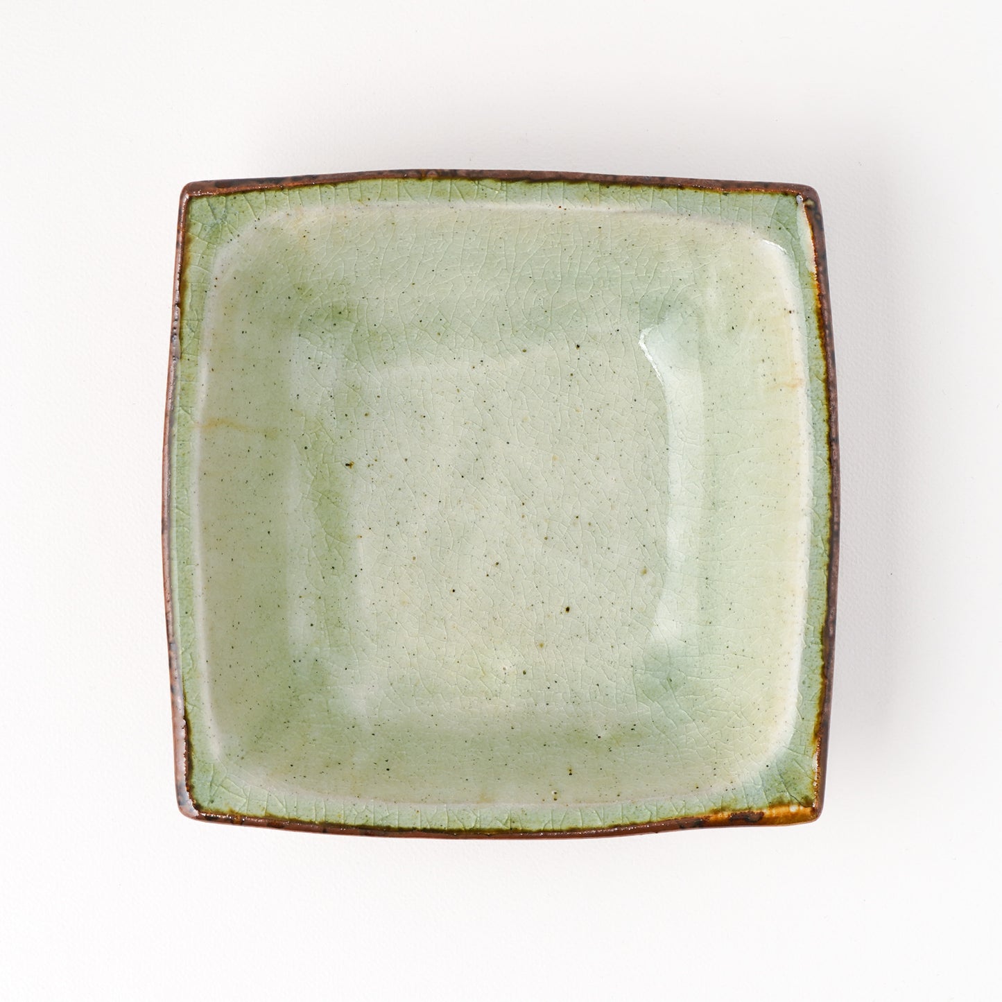 角鉢 5寸(約15cm×約15cm) 白掛 B