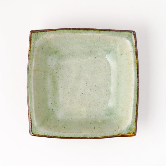 角鉢 5寸(約15cm×約15cm) 白掛 B