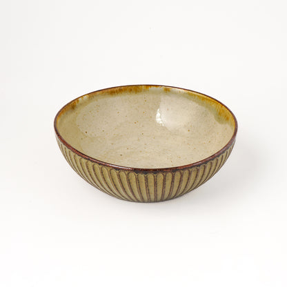 鉢 5寸(約15cm) キビ白 C