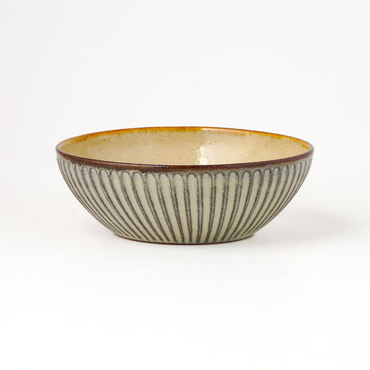 鉢 5寸(約15cm) キビ白 D