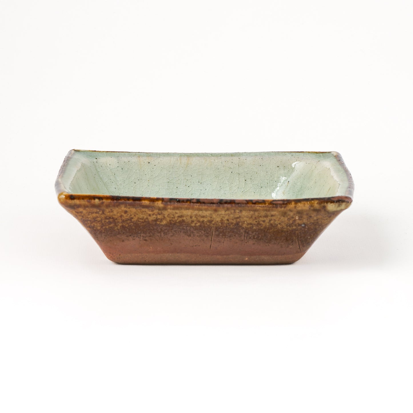 角鉢 5寸(約15cm×約15cm) 白掛 D
