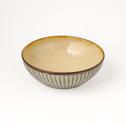 鉢 5寸(約15cm) キビ白 D