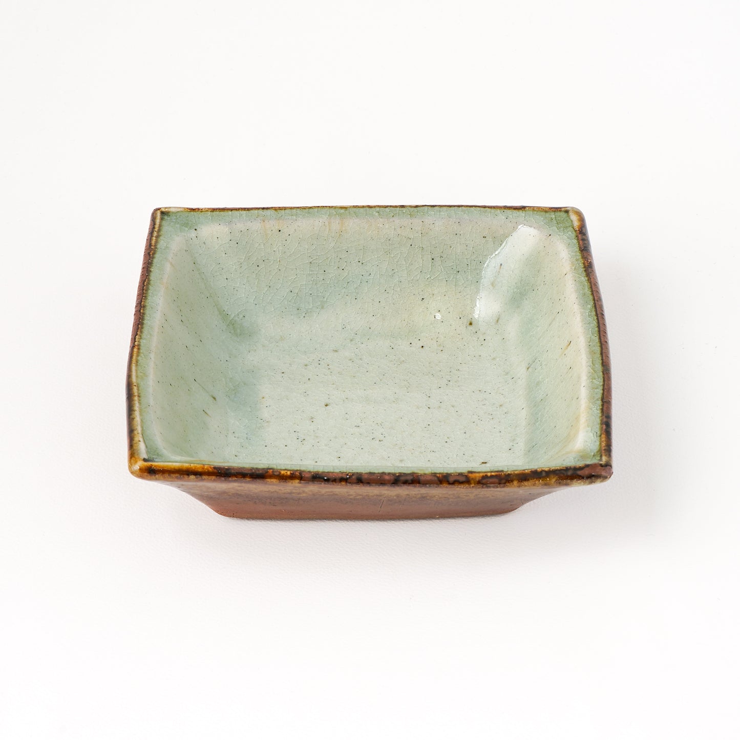 角鉢 5寸(約15cm×約15cm) 白掛 D