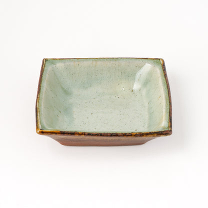 角鉢 5寸(約15cm×約15cm) 白掛 D