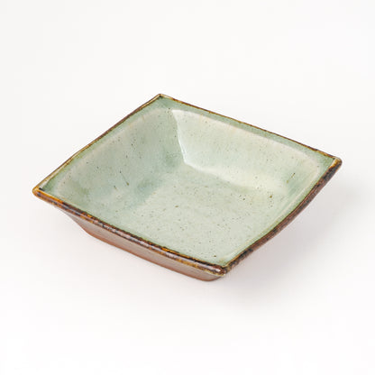 角鉢 5寸(約15cm×約15cm) 白掛 D
